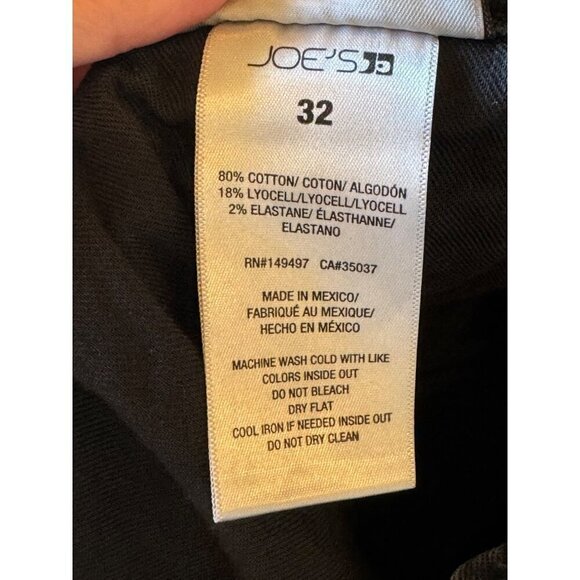 Joe's‎ Jeans Women 32 Black Faded High Rise Button Detail The Georgia Skinny - Picture 10 of 10